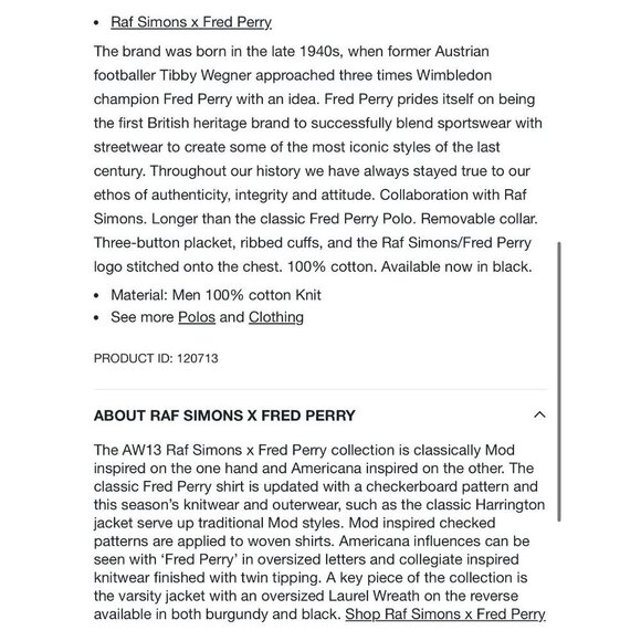 Raf Simons x Fred Terry double layered collar polo, navy, Size 42 - Picture 2 of 12